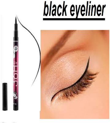 Luipui best black eye liner pack of 1 amazing waterproof 4 ml(black)