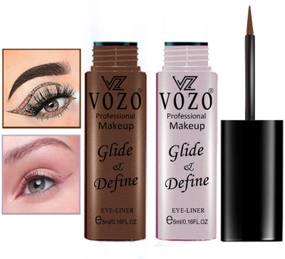 VOZO Eye Definer Infusion Essential Liquid Eyeliner 10 ml(Copper, Rose Gold)