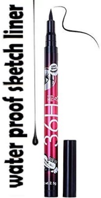 Amaryllis Liquid Eyeliner with Waterproof & Smudge-Proof Formula 5 g(Bold Black)