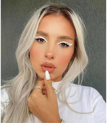 DARVING Black Waterproof Pen Liquid Eyeliner Make Up 3 g(WHITE)