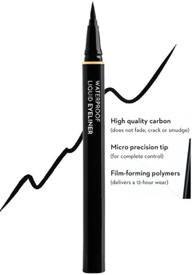 FELICECHIARA Professional Jet Black Bold Felt Tip Eyeliner 1.2 ml 5 g(Jet BLACK)
