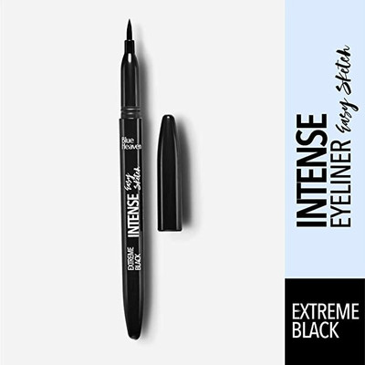 BLUE HEAVEN Intense Eyeliner Easy Sketch, Black, Matte Finish 10 g(Black)