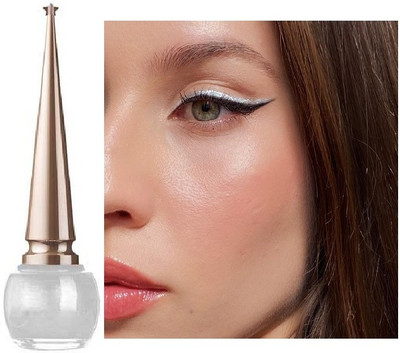 REIMICHI Metallic Silver Eyeliner Long-Lasting, Easy Glide & Quick-Drying Formula 5 ml(silver)