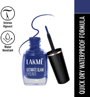 Lakmé Ultimate Glam Eye Liner, Semi Matte 9 ml(Blue)