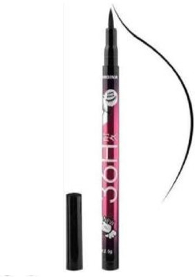 Luipui black eye liner pack of 1 waterproof 3 ml(black)