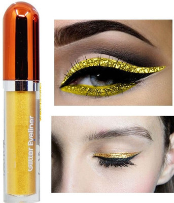 Arcanuy LONG-LASTING LIQUID GLITTER EYELINER, GOLDEN 5.5 ml 5.5 ml(yellow)