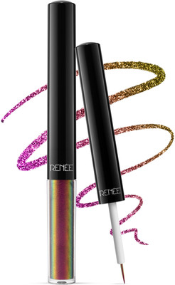 Renee Holographic Liquid Eyeliner, SmudgeProof, Long-Lasting, Quick-Dry, Intense Color 1 ml(03 Macaw)