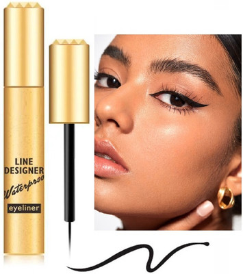 EVERERIN Quick Drying & Smudge Proof | Long Lasting Eye Liner 8 ml(Jet Black)