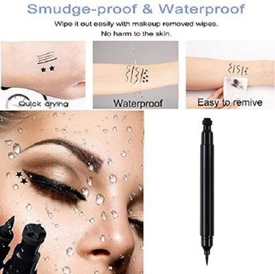 winry 2 in 1 Double-headed Star Stamp Eyeliner 10 g(BLACK)