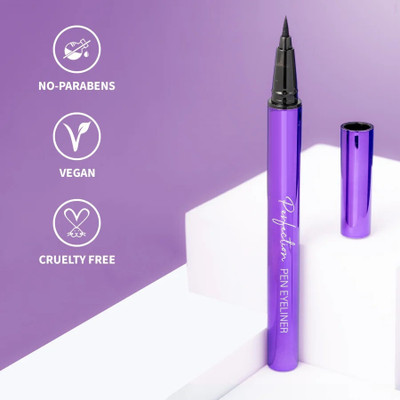 Yuency Ink Stylo Eyeliner Pen Sketch Pen Style Waterproof Long Lasting 0.6 ml(black)