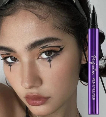 Yuency Pen Eyeliner Long Lasting | Smudge Proof | Highly Pigmented 0.6 ml(DEEP BLACK)