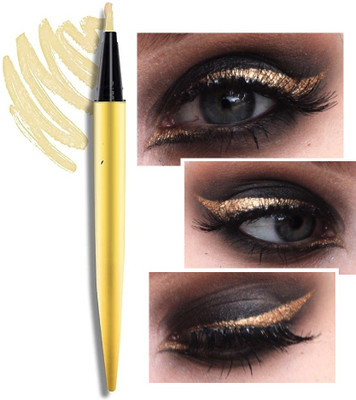 tanvi27 Diamond Golden Eyeliner for Long Lasting Stay,Transfer Proof Shimmer Sparkles 1.5 g(METALLIC GOLDEN)