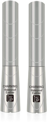 ADJD Combo Charming Liquid Waterproof Super Eyeliner 12 ml(BLACK)