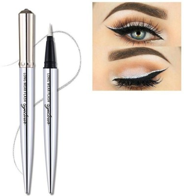 tanvi27 New diamond Glitter Eyeliner Pencil Long Wear Flash Shimmer Eye Liner Pen Makeup Silky Waterproof 1.5 g(SILVER)