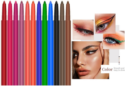 NADJA NEW MULTI COLOR SET OF 12 LIP AND EYE LINER FOR WOMEN 4.2 g(MULTI COLOR)