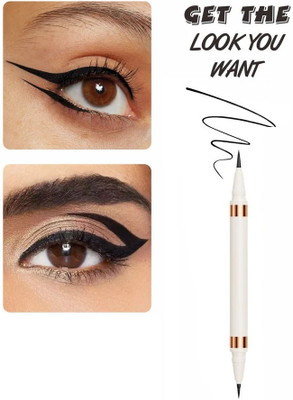 AFARAXIA New 2-In-1 HD Matte Eyeliner for beautiful eye makuep 1.5 ml(Black)