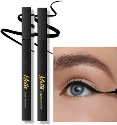 ADJD Combo Matte Finish & Waterproof Eyeliner 3 ml(BLACK)