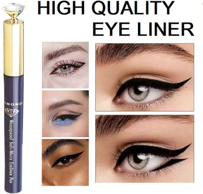 Latixmat Waterproof Soft-matte Eyeliner Pen Long Lasting Waterproof Liner with Fine Tip 1.2 g(BLACK)