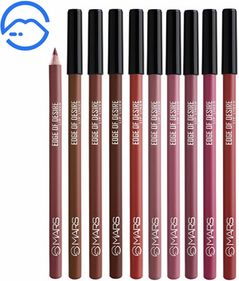 MARS Matte Lip Liner | One Swipe Smooth Application | Long Lasting Lip Pencil 1.4 g(Shade-B)
