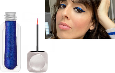 GULGLOW99 Metallic Satin High-Pigmented Eye Liner Eyeshadow Pen Smudge-proof 3.5 g(BLUE)