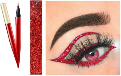 REIMICHI Red Diamond Eyeliner, Smudge-Proof & Water Resistant 1.5 ml(red)