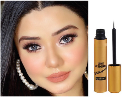 THTC WATERPROOF LINE DESIGNER LONG LASTING LIQUID EYELINER FOR ALL SKIN TONE 2 g(BLACK)
