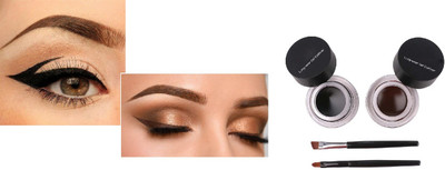 SEUNG Gel Eyeliner Black and Brown For Makeup Use 6 g(BLACK, BROWN)