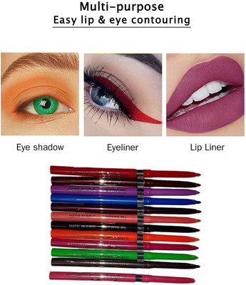 BLUEMERMAID LONG LASTING COLORFUL EYELINER FOR BEST EYE MAKEUP 18 g(MULTI COLOR)
