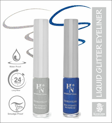 HIGHLIGHT NAILS HN-EL1-CMB (EL1-11) (EL1-05) 6 ml(PEARL WHITE::GLITTER BLUE)
