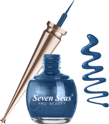 Seven Seas Water Proof | Smudge Proof | Long Lasting Liquid Color Eyeliner 5 ml(Pearl Blue)