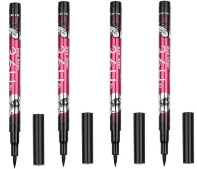 Deeparth (Pack_4) 36H High Quality Waterproof Liquid-Eye Liner 2.5 ml(Black)