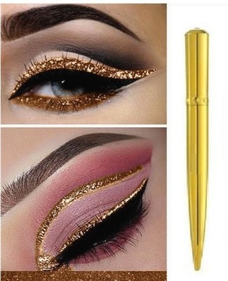 GFSU - GO FOR SOMETHING UNIQUE EYELINER SHIMMER GOLDEN EYELINER LONG LASTING AND WATERPROOF EYE MAKEUP 1.5 g(GOLDEN)