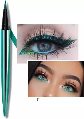 GFSU - GO FOR SOMETHING UNIQUE Diamond Green Eyeliner for Long Lasting Stay,Transfer Proof Shimmer Sparkles 1.5 g(GREEN)