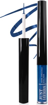 Just Herbs Liquid Eyeliner with Waterproof & Smudge-Proof Formula, Nutty Brown 2.5 g(Midnight Blue)