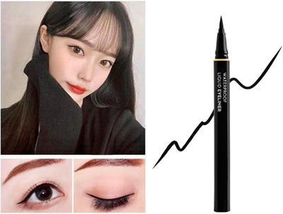 FELICECHIARA Matte Black, Smudge-proof, Jet Black Bold Felt Tip Eyeliner 1.2 ml 5 g(Jet BLACK)