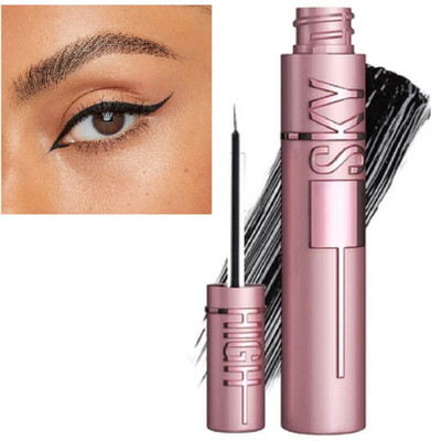 nuvya Long Wear Matte Finish Liquid Eyeliner Smudge Proof with Fine Brush Tip 5 g(Black)