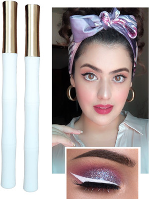 tanvi27 Best Liquid eyeliner New Bamboo Shape Pure White Water Proof 1.5 g(WHITE)
