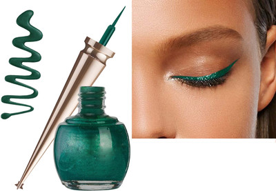 GULGLOW99 Korean Eyeliner Waterproof And Smudge Proof, Long Lasting Matte Eyeliners 5 ml(green)