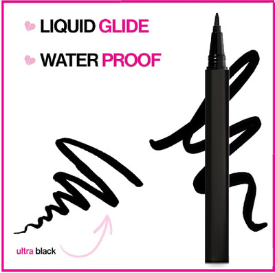 MYEONG Quick Drying Smudge Resistant Waterproof Matte Line Art Eye Liner 1.5 ml(BLACK)