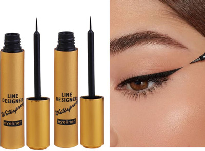 ADJD Combo Fast Drying Smudge Proof Eyeliner Liquid 16 ml(BLACK)