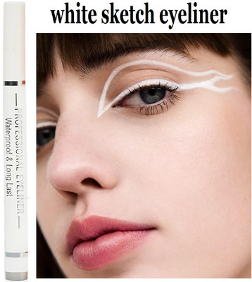 Vyomiris New waterproof, non transfer and smudge-proof eyeliner 2 g(WHITE)