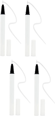 Emijun Lightweight Quick Drying White color sketch eyeliner combo of 4 10 g(WHITE)
