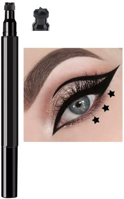 KAIASHA 2 in 1 Double-Headed Liquid Eyeliner Pen Stamp Super 10 g(BLACK)