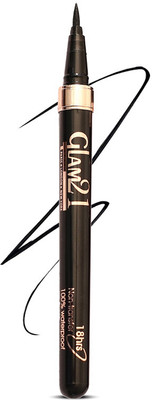 Glam21 Pen Eyeliner Long Lasting | Smudge Proof | Highly Pigmented |Artist Pen Eyeliner 0.55 ml(Black)