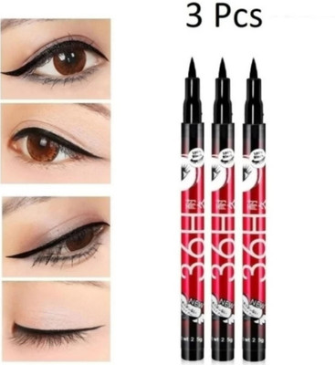 Deeparth (Pack 3) 36h eyeliner Long-lasting 2.5 ml(Black)