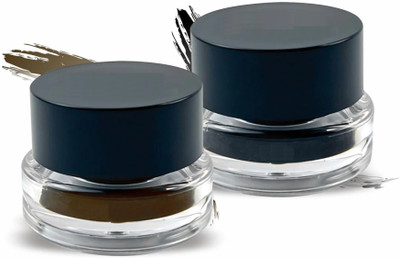 Maryville gel eyeliner multi color shade perfect easy to use super perfect pack of 2 10 g(BROWN, BLACK)