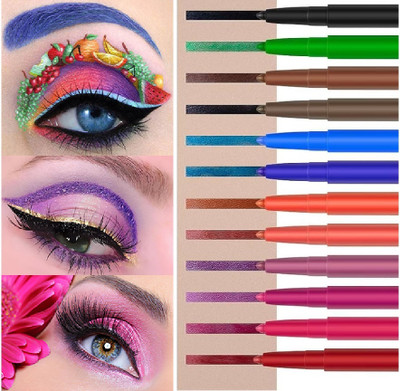 NADJA Matte multi color crayon Eye Liner Colorful Eyeliner 18 g(MULTICOLOR)
