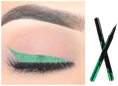 BLUEMERMAID PROFESSIONAL LOOK EYE GREEN SKETCH EYE LINER FOR WOMEN NATURAL LOOK 2 g(GREEN)