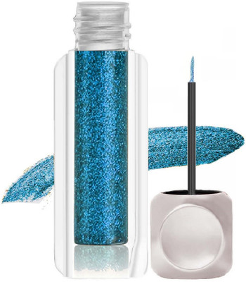 MYEONG Shiny Blue liquid glitter shimmer metallic eyeshadow eyeliner 3.5 ml(Shiny Blue)