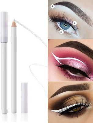 DARYUE Waterproof Smudgeproof Soft White Kohl Kajal Eyeliner(WHITE, 2 g)